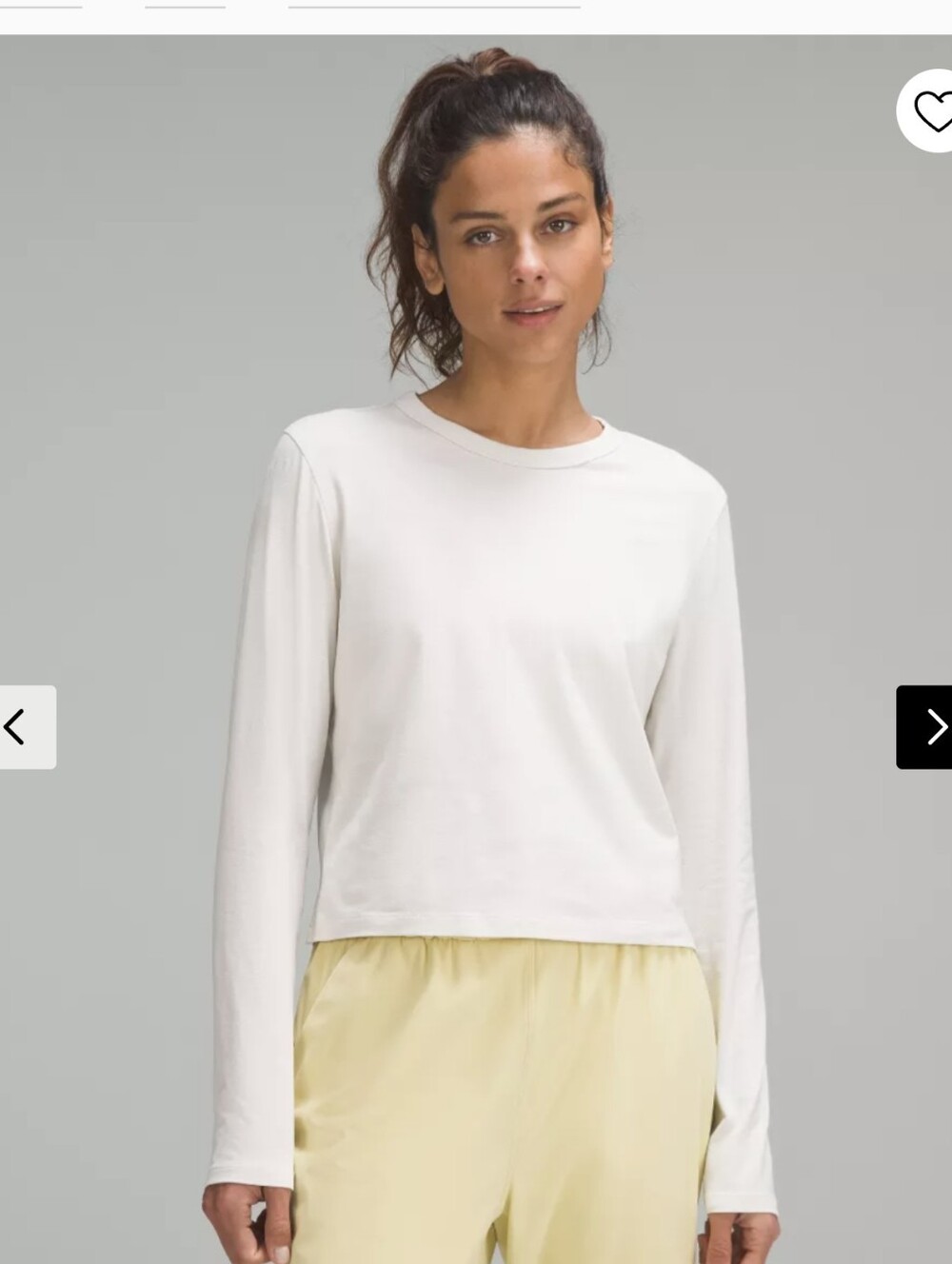 Lululemon Cotton Blend Classic Fit Long Sleeve Tee